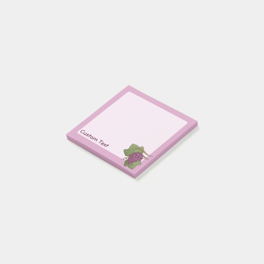 Rote Trauben Post-it Klebezettel (angewinkelt)