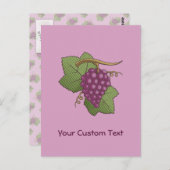 Rote Trauben Postkarte (Vorne/Hinten)