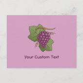 Rote Trauben Postkarte (Vorderseite)