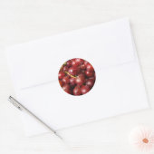 Rote Trauben Runder Aufkleber (Umschlag)