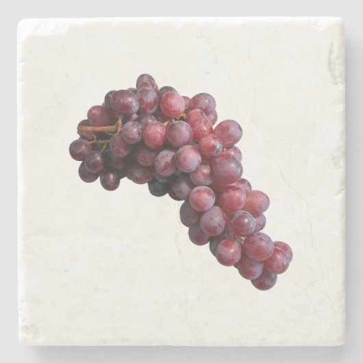 Rote Trauben Steinuntersetzer (Vorderseite)