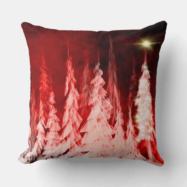 Rote Trees2 - Wurfs-Kissen Kissen (Vorderseite)