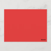 Rote Tribal-Pfeil-Tischnummer Postkarte (Rückseite)