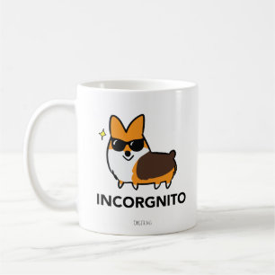 Rote Tricolor Corgi Incorgnito Tasse