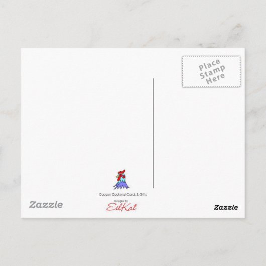 Rote Trillien Postkarte (Rückseite)