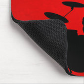 Rote Trommel-Vektor Mousepad (Ecke)