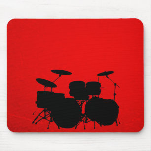 Rote Trommel-Vektor Mousepad
