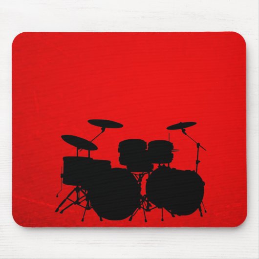 Rote Trommel-Vektor Mousepad (Vorne)