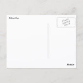 Rote Tropenflora der Bottlebrush-Blume Postkarte (Rückseite)