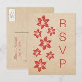 Rote Tropenflora UAWG Postkarte (Vorne/Hinten)
