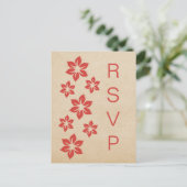 Rote Tropenflora UAWG Postkarte (Stehend Vorderseite)