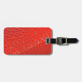 Rote Tropfen auf Glas Gepäckanhänger (Vorderseite horizontal)