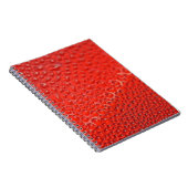 Rote Tropfen auf Glas Notizblock (Rechte Seite)