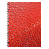 Rote Tropfen auf Glas Notizblock (Vorderseite)