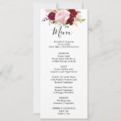 Rote Tropische und romantische Abendkarte Einladung (Vorderseite)