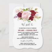 Rote tropische und romantische Wetterneuerung Einladung (Vorderseite)