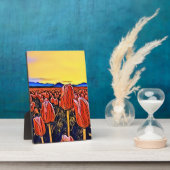 Rote Tulip Feldmalerei Fotoplatte (Seite)