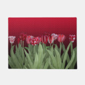 Rote Tulips auf der Gradient Doormat Fußmatte (Vorderseite)
