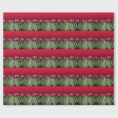 Rote Tulips auf Gradient Geschenkpapier (Flach)
