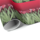 Rote Tulips auf Gradient Geschenkpapier (Rolleneckpunkt)