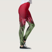 Rote Tulips auf Gradient Leggings (Rechts)