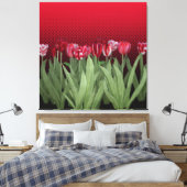 Rote Tulips auf Gradient Leinwanddruck (Insitu (Schlafzimmer))