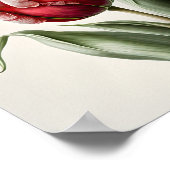 Rote Tulips Blume Art Print Poster (Ecke)