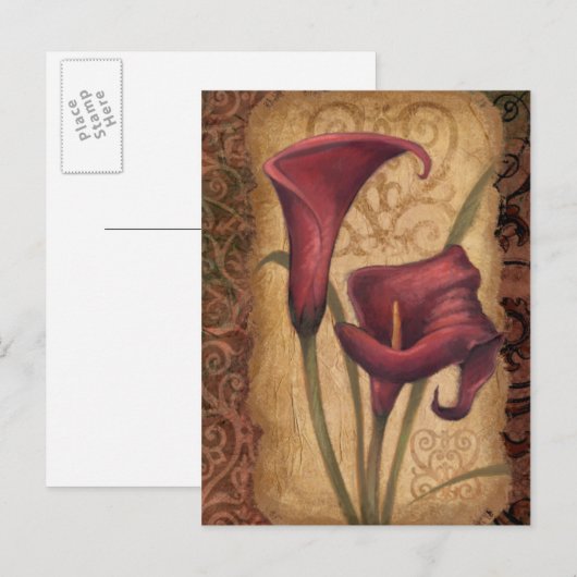 Rote Tulips I Postkarte (Vorne/Hinten)