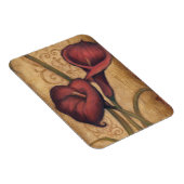 Rote Tulips II Magnet (Rechte Seite)