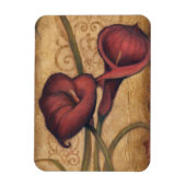 Rote Tulips II Magnet (Vertikal)