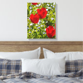 Rote Tulips in den Feldern Leinwanddruck (Insitu (Schlafzimmer))