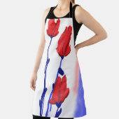 Rote Tulips mit Blau Schürze (InSitu)