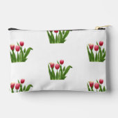 Rote Tulips mit Grün Zubehörtasche (Rückseite)