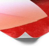 Rote Tulissen Abstrakt Poster (Ecke)