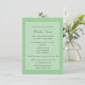 Rote Tulpe Blume Brautdusche Einladung. Einladung (Stehend Vorderseite)