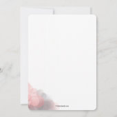 Rote Tulpe-Geburtstags-Party Einladung (Rückseite)