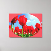 Rote Tulpe Leinwanddruck (Vorderseite)