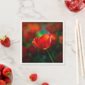 Rote Tulpe - Mysterium der Blüte Serviette (Beispiel)