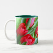 Rote Tulpe-Tasse Zweifarbige Tasse (Links)