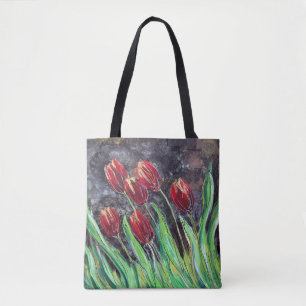 Rote Tulpe-ursprüngliche Tasche