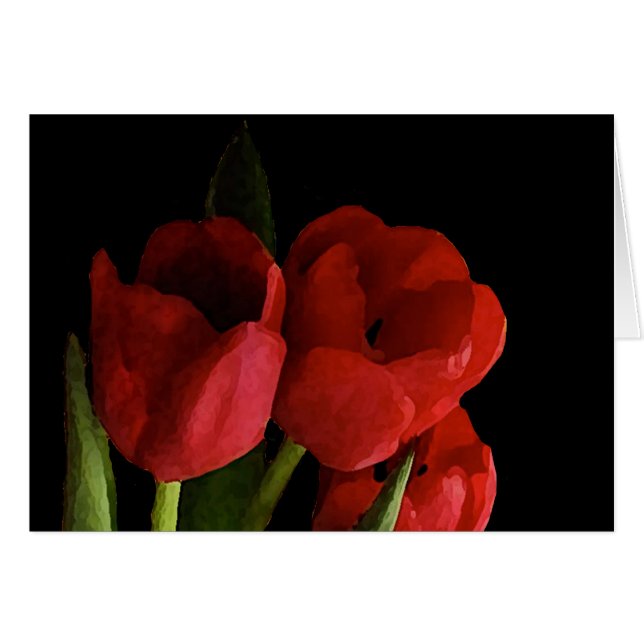 Rote Tulpen (Vorderseite (Horizontal))