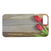 Rote Tulpen aus Holz Case-Mate iPhone Hülle (Rückseite (Horizontal))