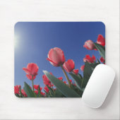 Rote Tulpen aus sehr geringem Winkel, Cincinnati, Mousepad (Mit Mouse)