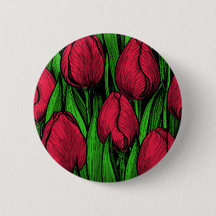 Rote Tulpen Button