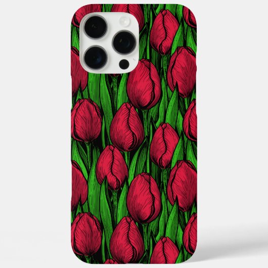 Rote Tulpen Case-Mate iPhone Hülle (Rückseite)