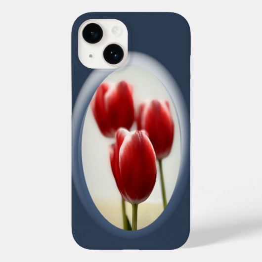Rote Tulpen Case-Mate iPhone Hülle (Rückseite)