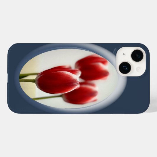 Rote Tulpen Case-Mate iPhone Hülle (Rückseite (Horizontal))