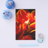 Rote Tulpen dunkler Hintergrund Flyer (Einzeln)