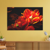 Rote Tulpen dunkler Hintergrund Leinwanddruck (Insitu (Wohnzimmer))