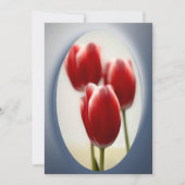Rote Tulpen Einladung (Vorderseite)